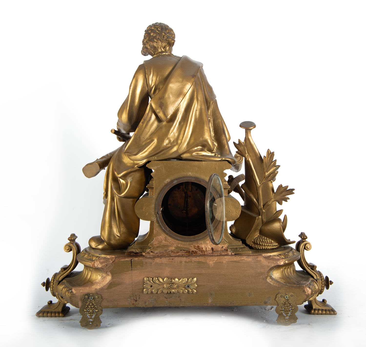Christopher Columbus | Large calamine clock representing Christopher ...