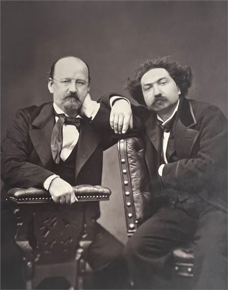 Portrait of Erckmann - Chatrian by Pierre Petit, circa 1880