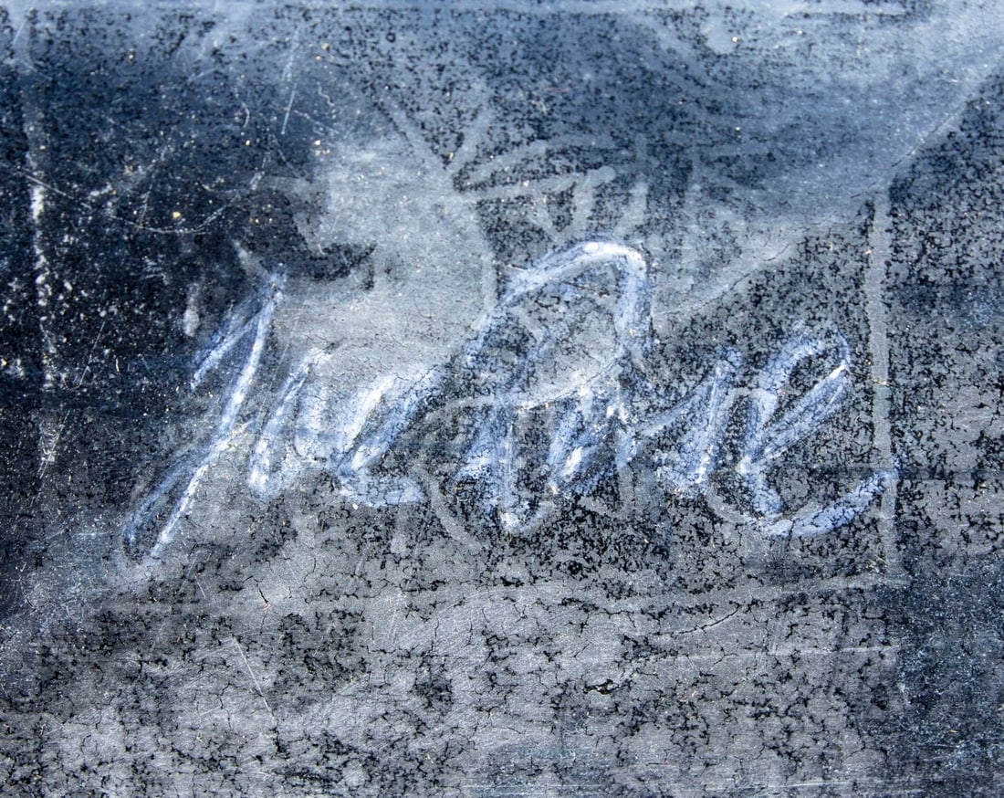 Artwork by Joe Rose, Daughters of Isis (titled on verso), Made of oil on board