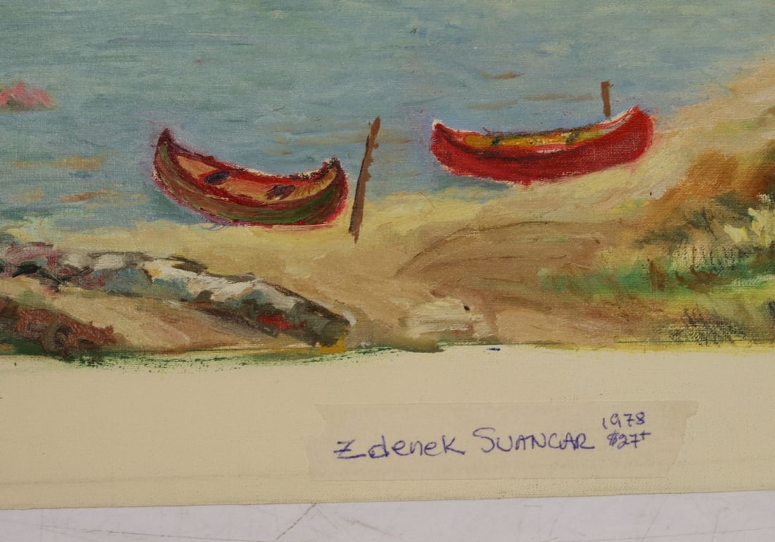 Artwork by Zdenek Suancar, Zdenek Suancar (Czech,20C) oil painting, Made of oil on canvas