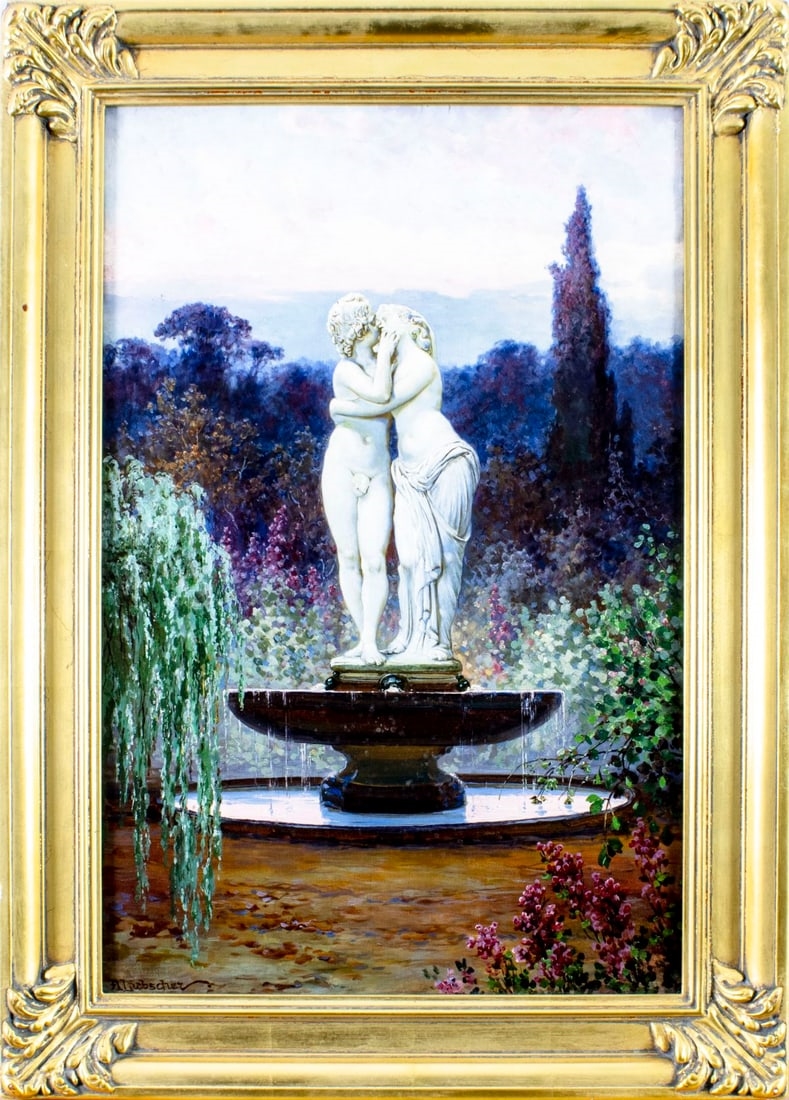 Artwork by Adolf Liebscher, Adolf Liebscher (Czech,1857-1919) oil painting antique, Made of oil on canvas