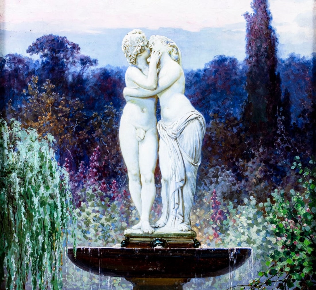 Artwork by Adolf Liebscher, Adolf Liebscher (Czech,1857-1919) oil painting antique, Made of oil on canvas