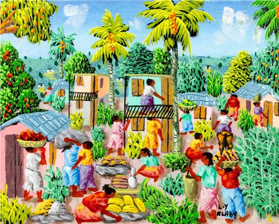 L. Y. Alaby | L. Y. Alaby (20th Century) Haitian, Oil on Board
