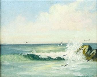 Adelbert Peter Drew (CA,IA,1884-1967) oil painting - Adelbert Peter Drew