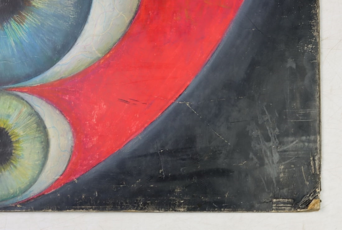 Artwork by Joe Rose, Daughters of Isis (titled on verso), Made of oil on board