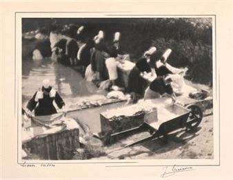 Pictorialist Composition: The Breton Washhouse - Edmond Girardin