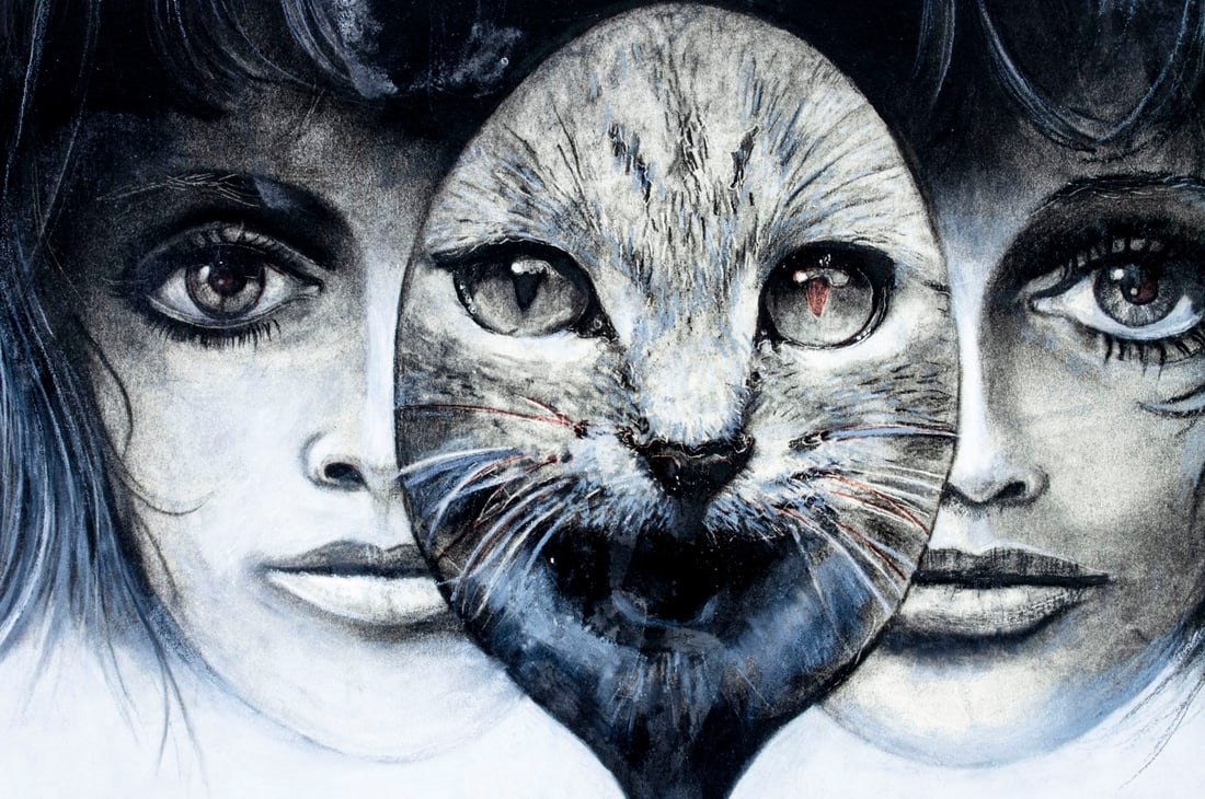 Artwork by Joe Rose, Daughters of Isis (titled on verso), Made of oil on board