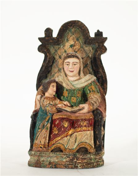 Castillian School, 16th Century | Saint Anne teaching the Virgin Mary ...