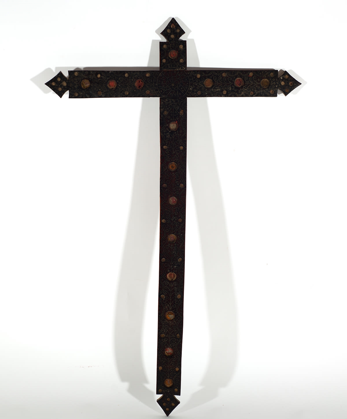 Francisco Candela | Rare large colonial reliquary cross in rosewood ...