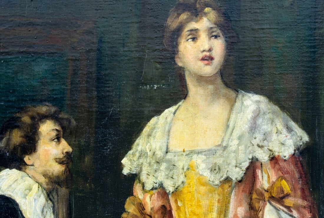 Artwork by G Roubin, Concert, Made of oil on canvas