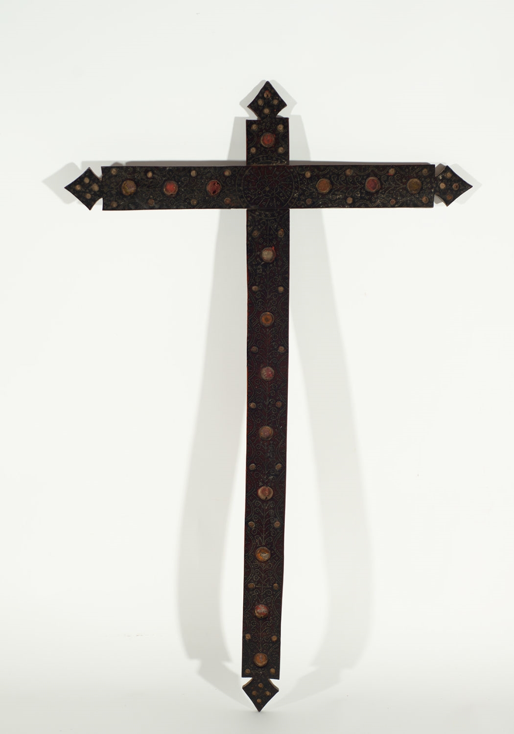 Francisco Candela | Rare large colonial reliquary cross in rosewood ...