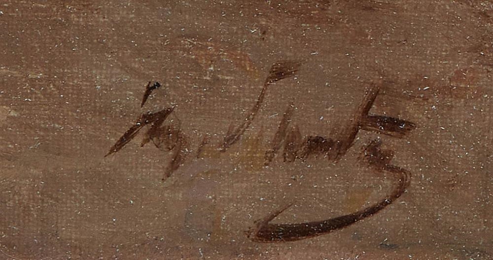 Artwork by Henry Schouten, "Goats in the Dunes, Made of oil on linen