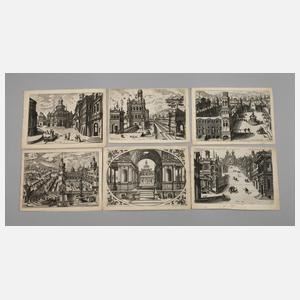 Konvolut Architekturfantasien - Hans de Vries 