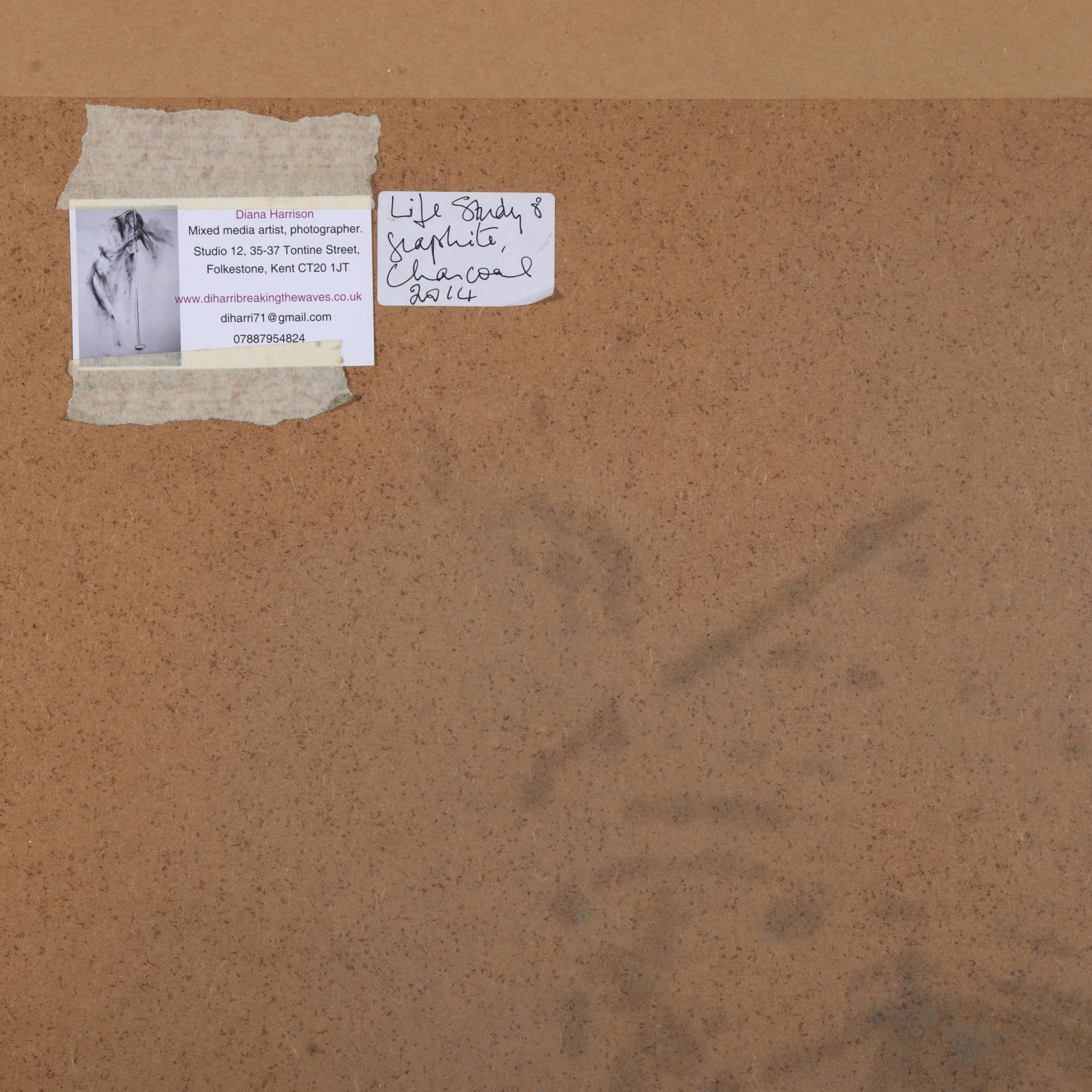 Artwork by Diana Harrison, life study, Made of charcoal/crayon on paper