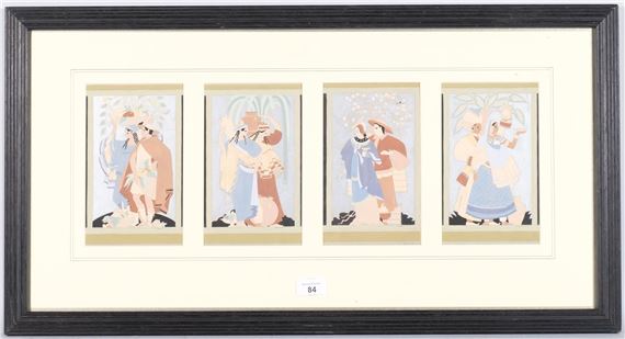 designs for panels in a Bournemouth restaurant - Meredith William Hawes