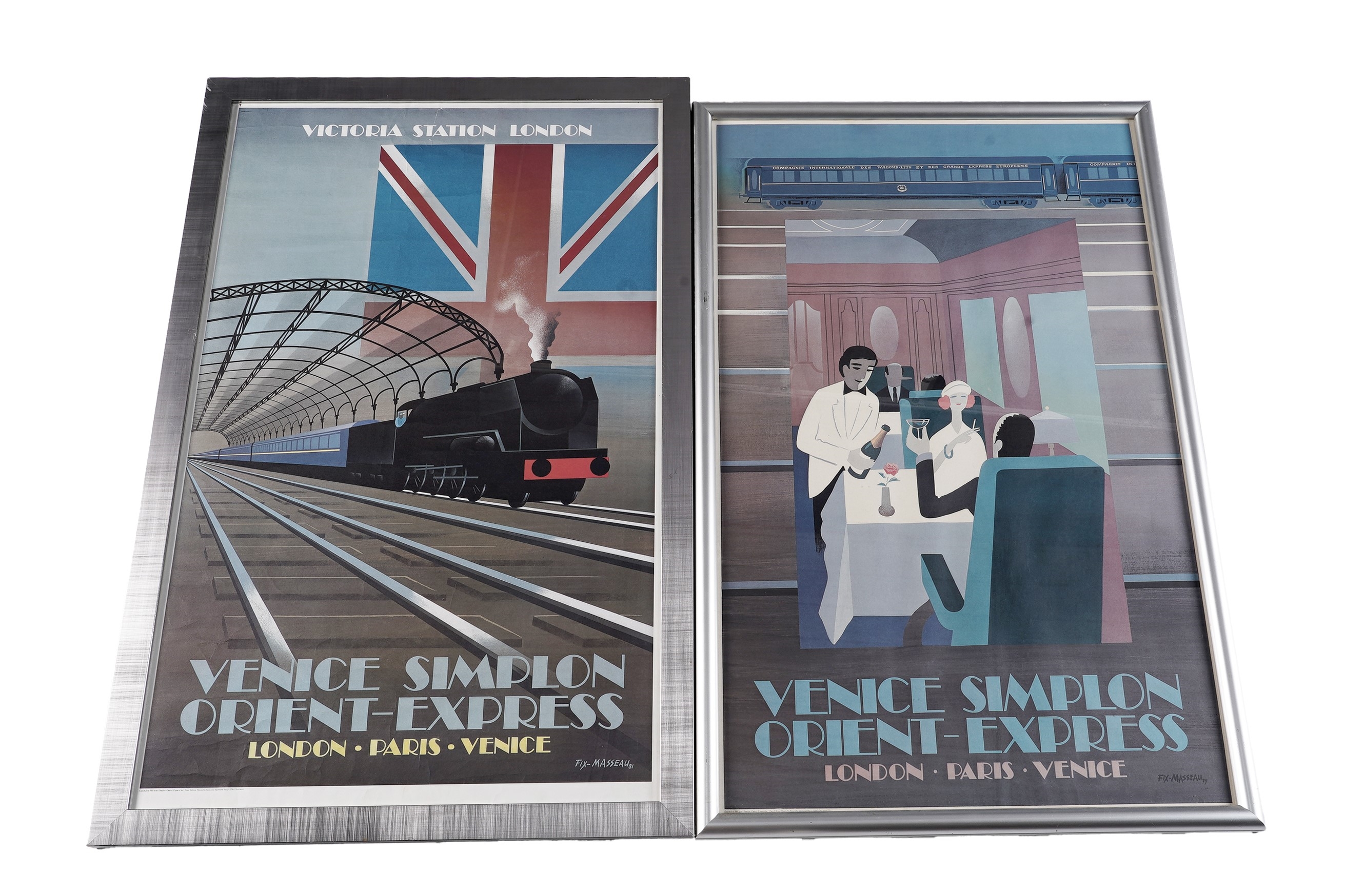 Affiche Poster Orient Express Des Années 1990 - 48 X 58 Cm, Vintage