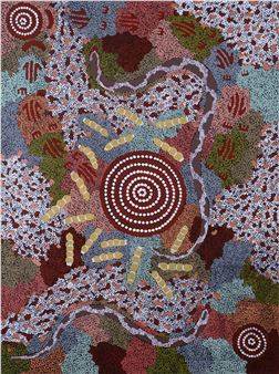 Rock Wallaby Dreaming - Michael Nelson Tjakamarra