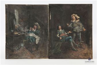GAILLARD Arthur (act.1878-1898) Mousquetaire... - Lot 1 - Vasari Auction - Arthur Gaillard