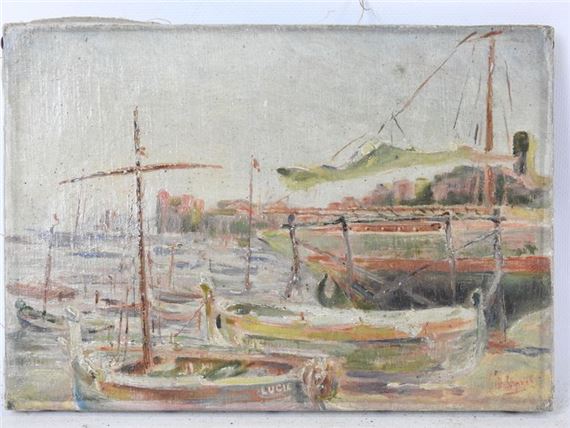 The harbor by J. Suarez