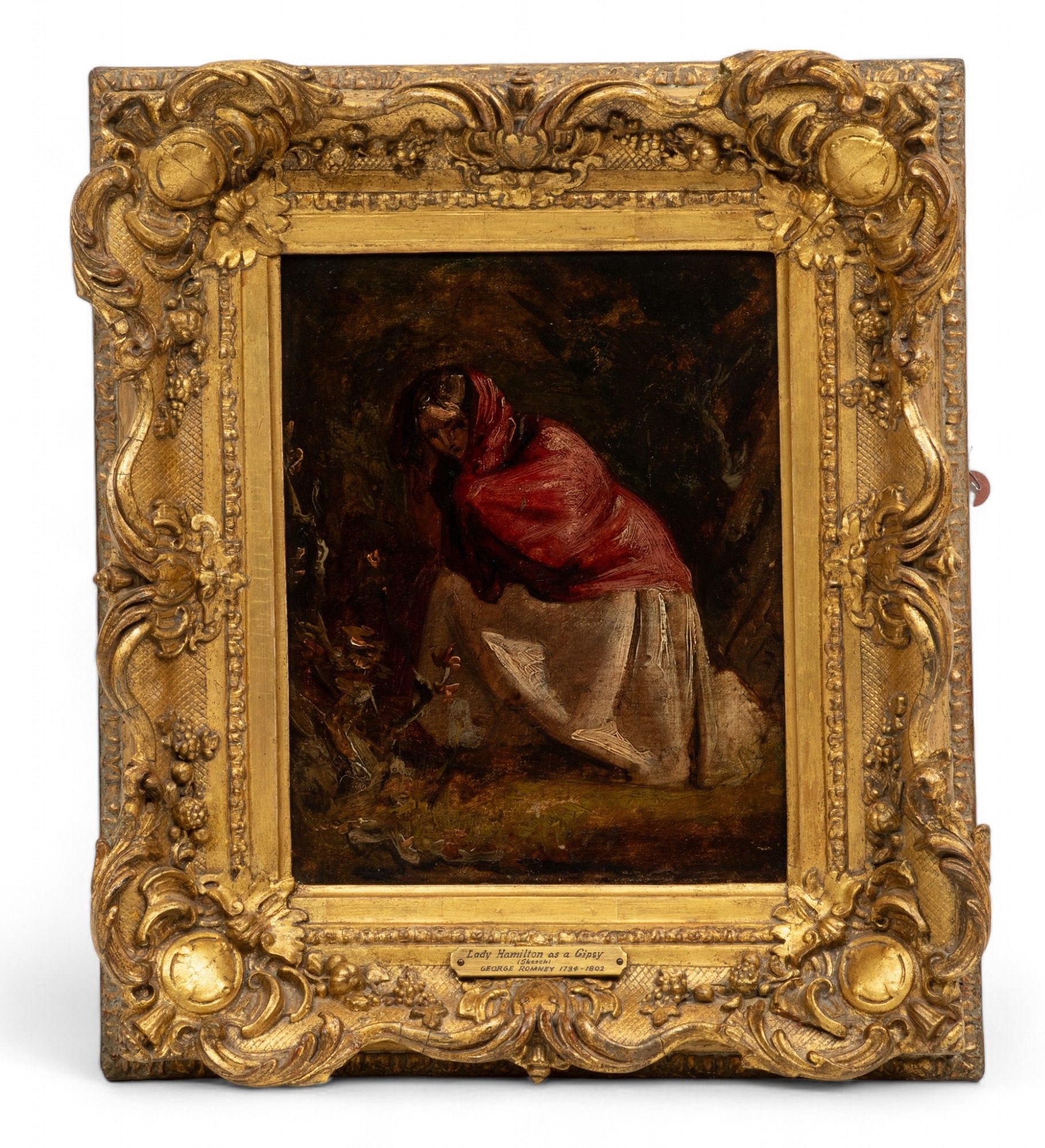 George Romney | Lady Hamilton As a Gypsy (19) | MutualArt