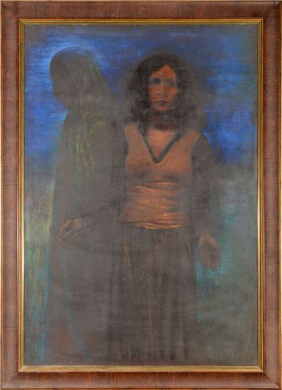 Portrait of a woman by Anita Kreituse, 20th century