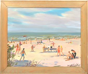 Oil painting Jurmala by Juris Germanis - Juris Ģermanis