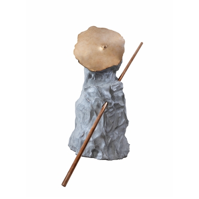 Artwork by Himmat Shah, Man from Moon, Made of bronze