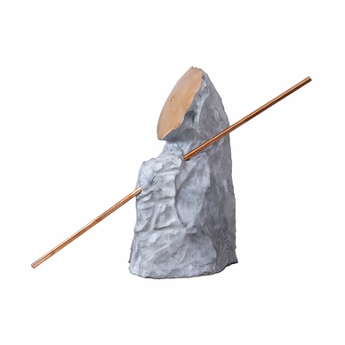 Artwork by Himmat Shah, Man from Moon, Made of bronze