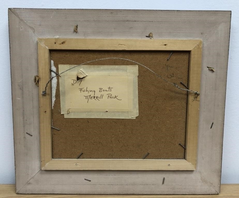 Artwork by Merrill Peck, Fishing Boats, Merrill Peck, oil painting, Made of oil painting