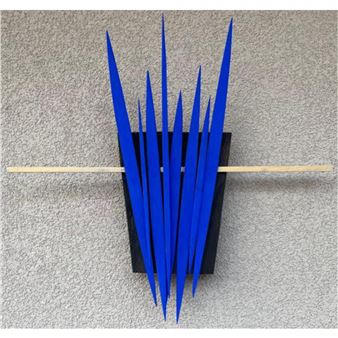 PIZZININI HELMUT SCULTURA DA MURO IN LEGNO 50X53 - Helmut Pizzinini