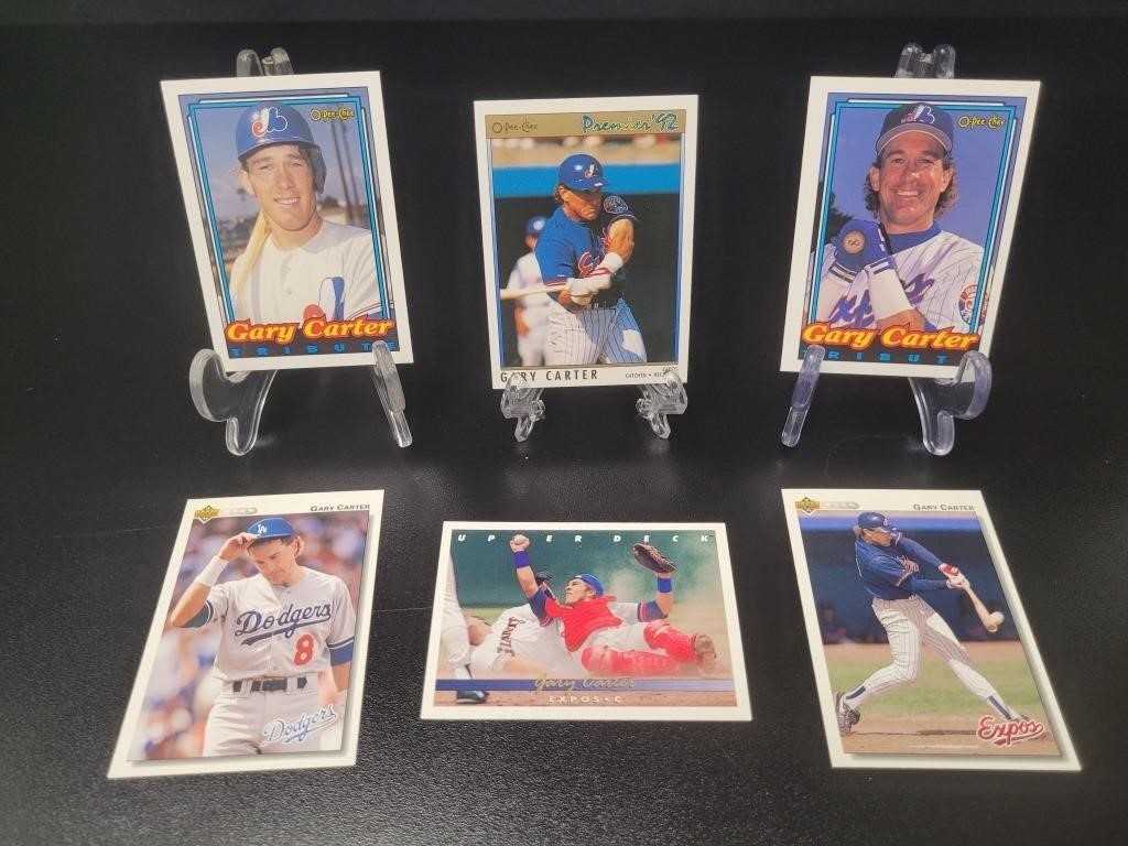 Gary Carter | 6 Gary Carter baseball cards | MutualArt