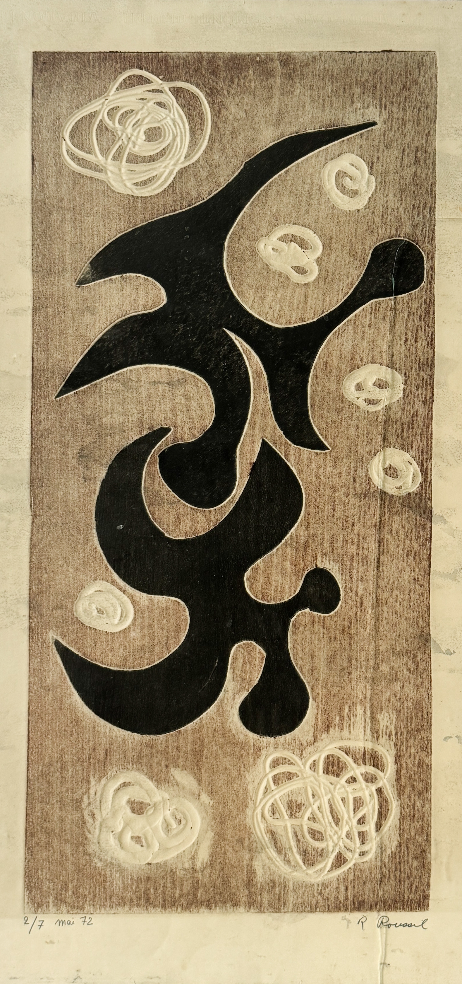 Robert Roussil | Abstraction (1972) | MutualArt