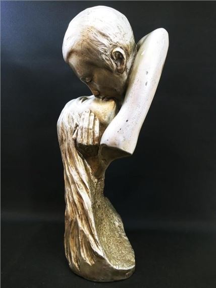 David Fisher | David Fisher Kissing Couple, sculpture (1986