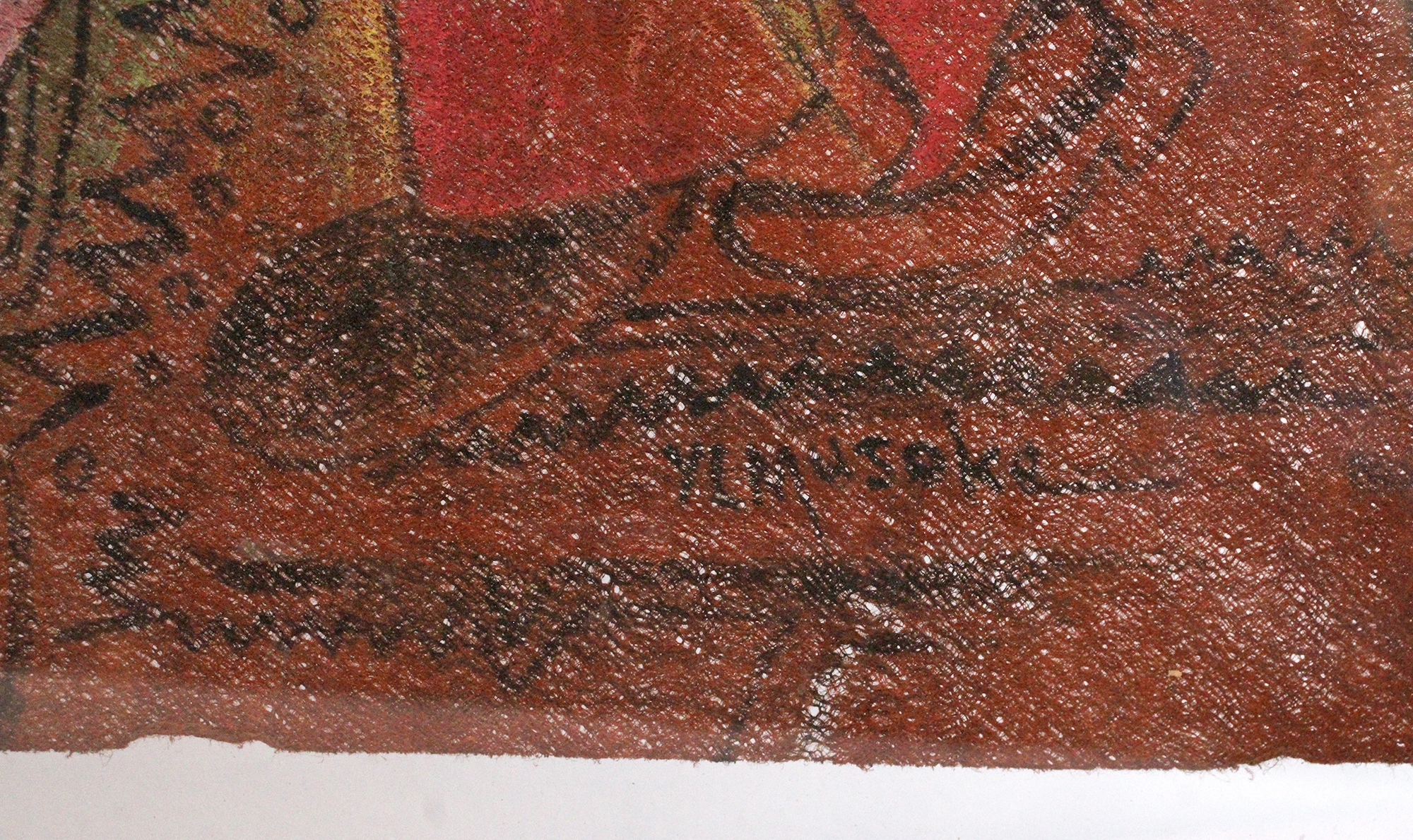 Artwork by Y. L. Museke, DANCING GIRLS, Made of mixed media on paper