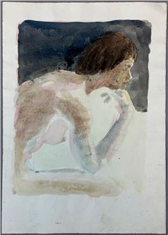 Hans ROGALLA (1946 - 1986). "Shortly before Christmas". Female nude - Hans Rogalla