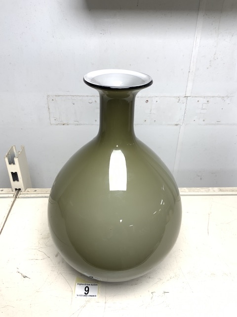 Artwork by Emil Brost, EMIL BROST LARGE GLASS VASE 35CM, Made of GLASS VASE