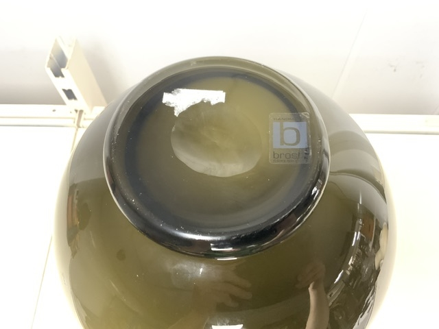 Artwork by Emil Brost, EMIL BROST LARGE GLASS VASE 35CM, Made of GLASS VASE