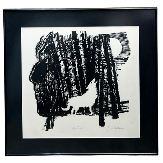 Presenting a mesmerizing Signed Jerry Dadds Lunar Call Lithograph - Jerry Dadds