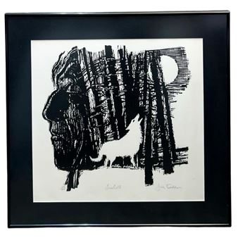 Presenting a mesmerizing Signed Jerry Dadds Lunar Call Lithograph - Jerry Dadds