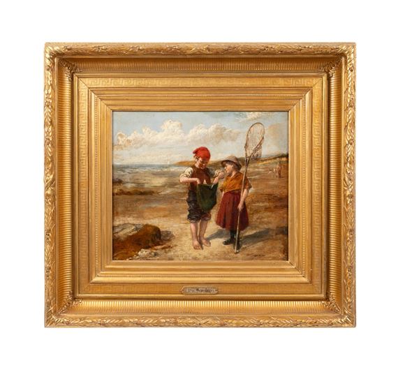 LITTLE SHRIMPERS by William Hemsley, 19th century