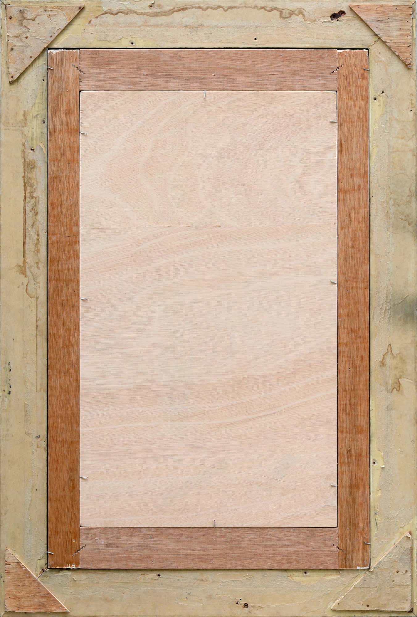 Artwork by Lee Man Fong, Woman with Basket (Wanita dengan Bakul), Made of Watercolour on paper