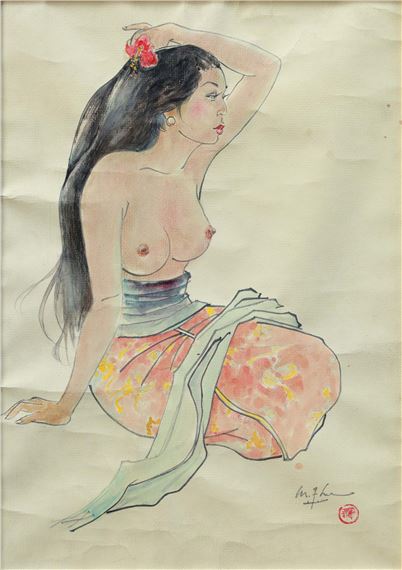 Long Haired Girl (Gadis Berambut Panjang) by Lee Man Fong