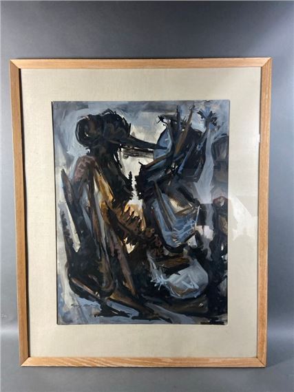 Abstract Print After Painting by Harry Lowe - Harry Lowe