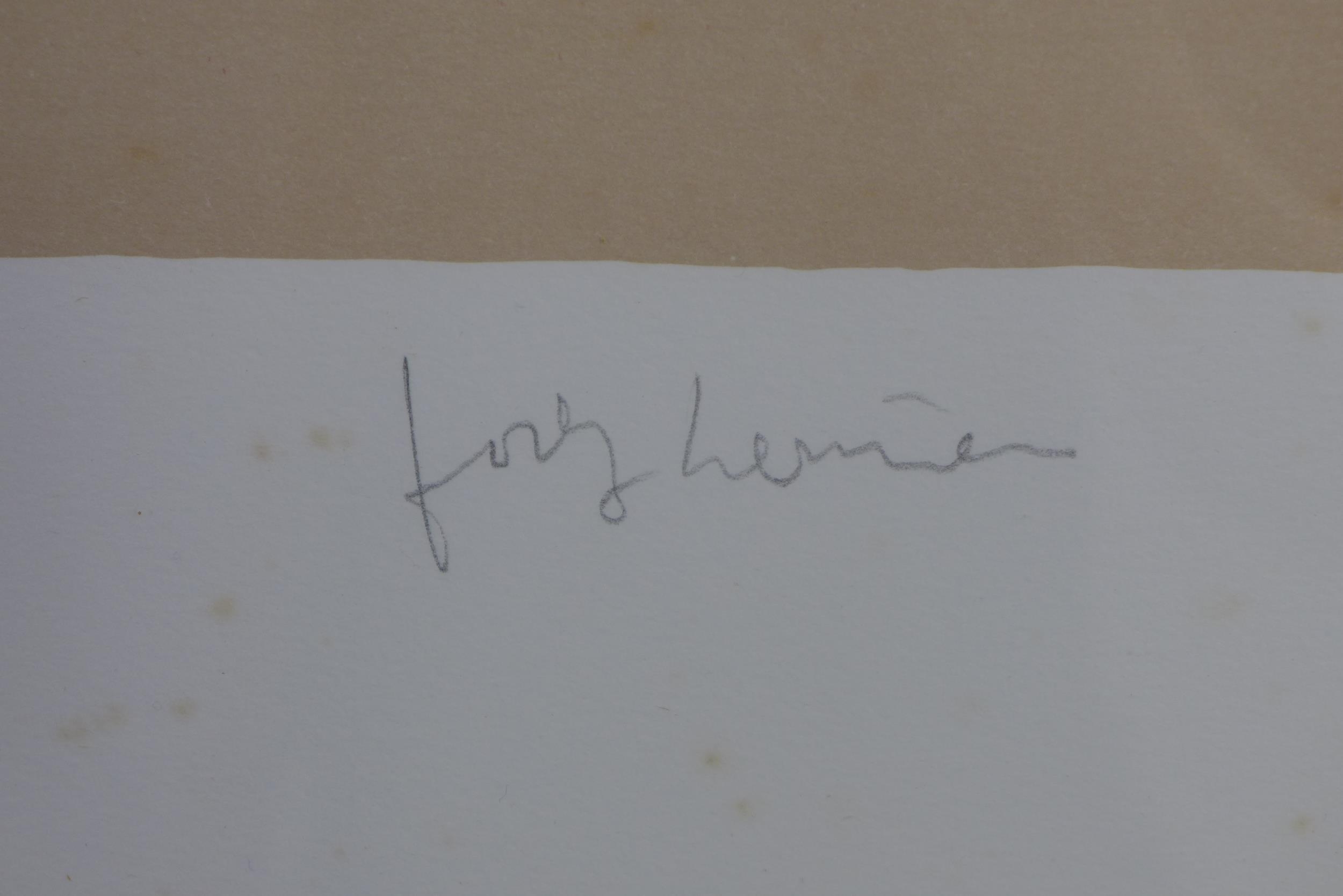 Artwork by Josef Herman, VILLAGE SCENE, Made of lithograph