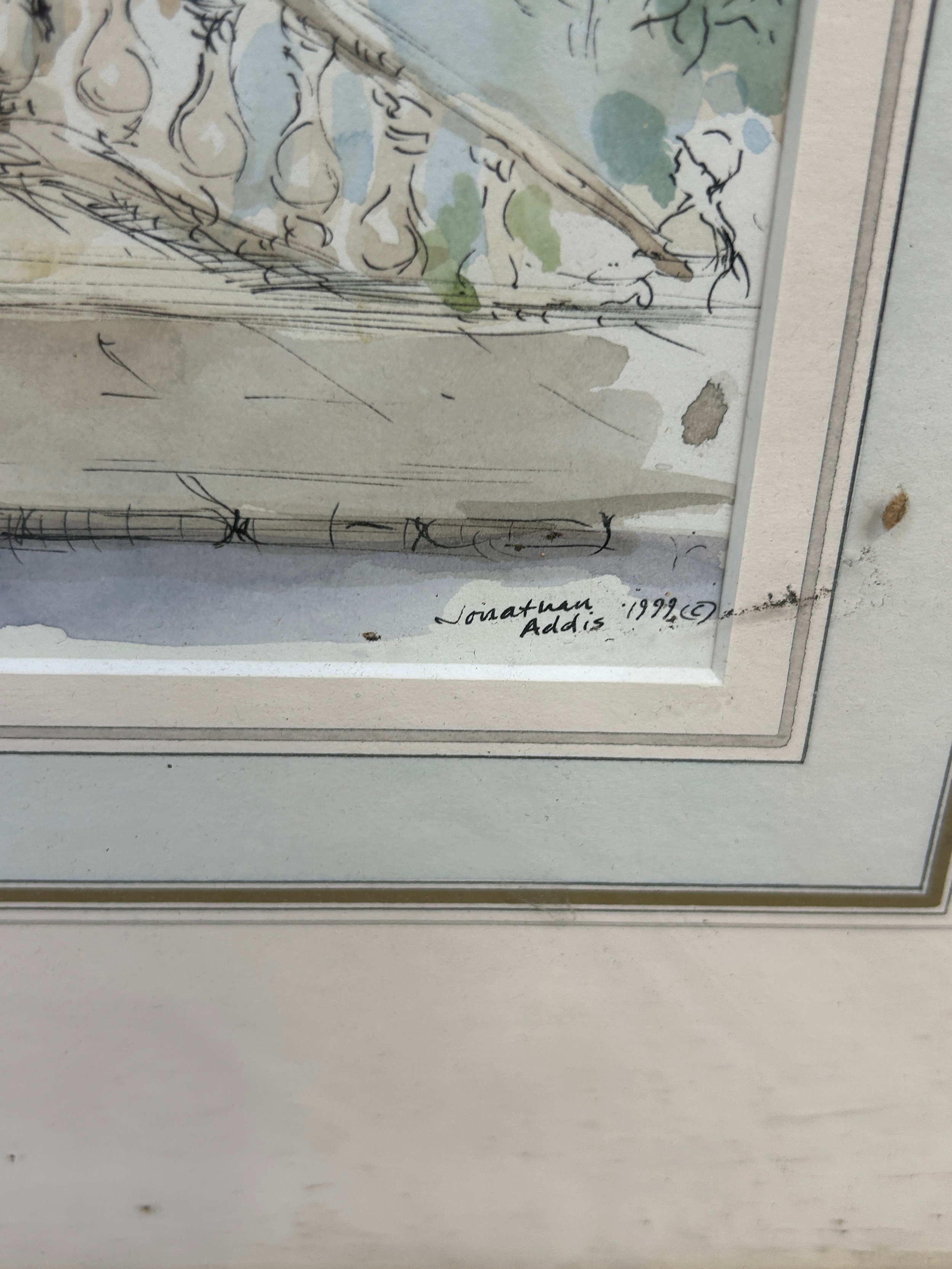 Jonathan Addis | : A WATERCOLOUR PAINTING ON PAPER DEPICTING A HOUSE ...