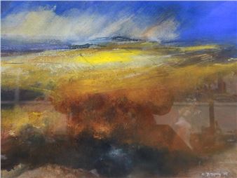 Shelves Towards Mam Tor, with gallery label verso - Kristan Baggaley