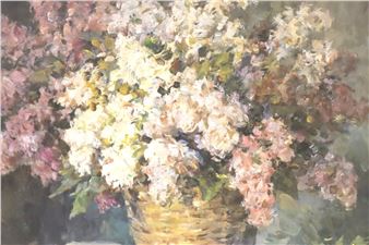 A framed and glazed limited edition  number Lilacs by Alexander Bogdanov, Russia - Alexander Bogdanov