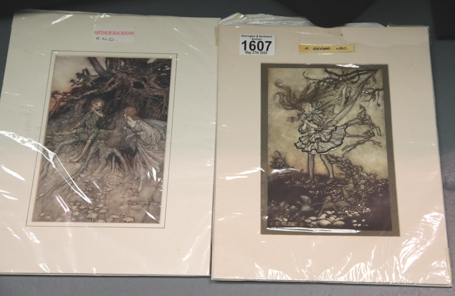 Arthur Rackham | Two Arthur Rackham, x cm. P&P Group | MutualArt