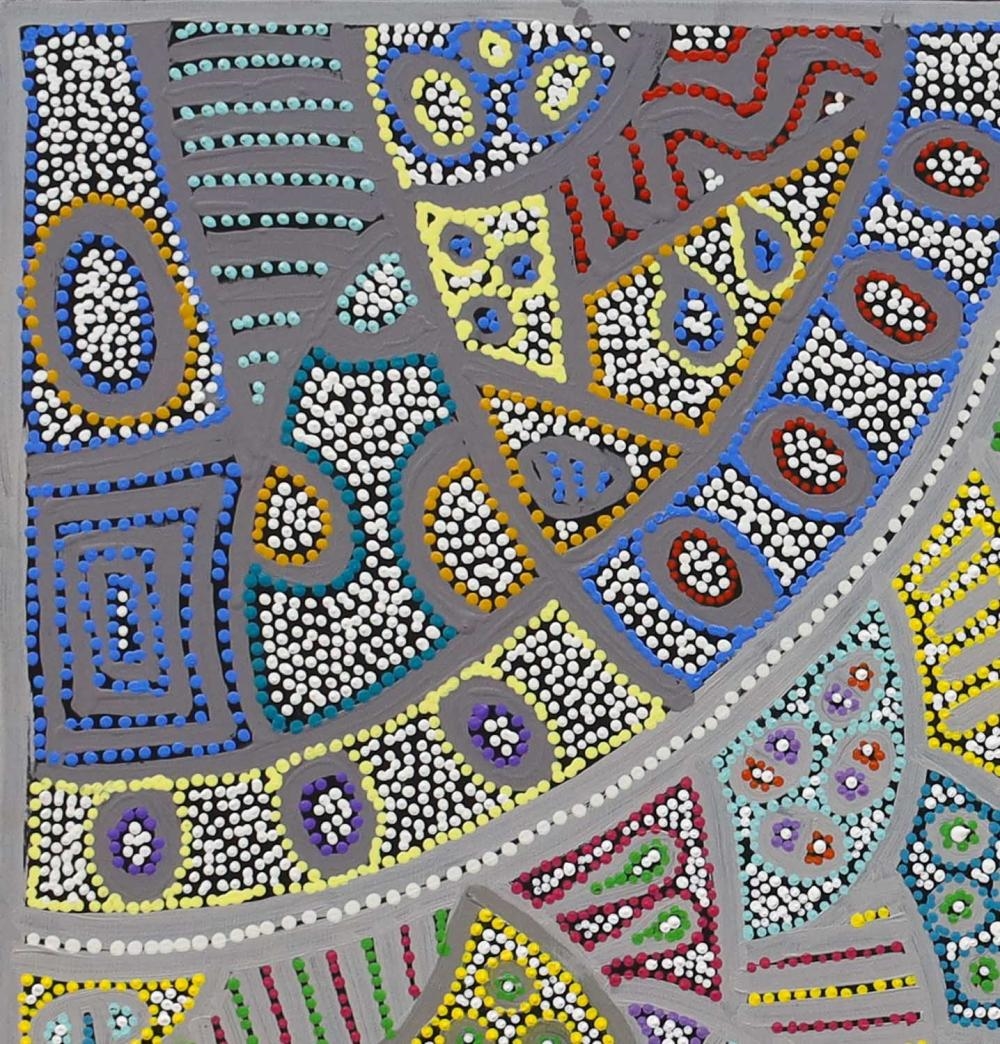 Artwork by Andrea Giles, "Minyma Tjukurrpa", Made of Acrylic on linen