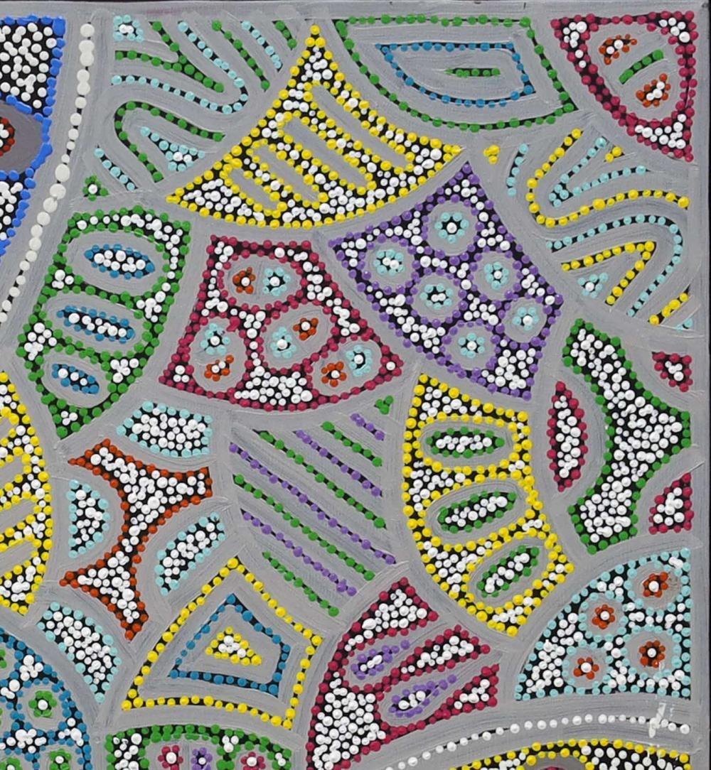 Artwork by Andrea Giles, "Minyma Tjukurrpa", Made of Acrylic on linen